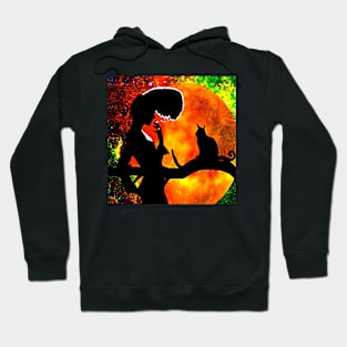 BLACK CATS HARVEST MOON Hoodie